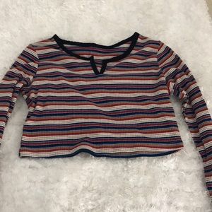 Stripped crop top from rue 21